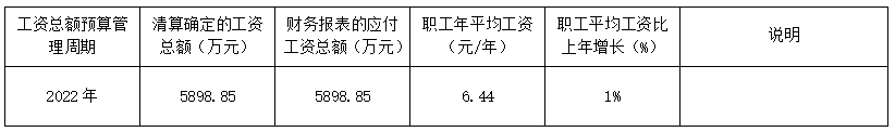 2022年度工(gōng)資分(fēn)配信息披露公(gōng)告